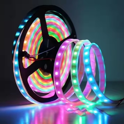 Strisce LED RGB Smart Flessibili WS2811 Indirizzabili Singolarmente con Controllo App 12V/24V Illuminazione per la Decorazione della Casa