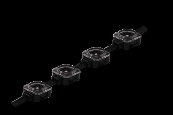 Fonte luminosa a punta 25mm RGB DC12V Segnali pubblicitari esterni Edifici Luce paesaggistiche Ignifuga Fonte luminosa a punta Led