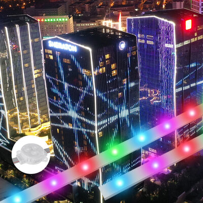 Marketing diretto 30mm impermeabile IP67 Profilo in alluminio RGB indirizzabile Luci natalizie permanenti per esterni