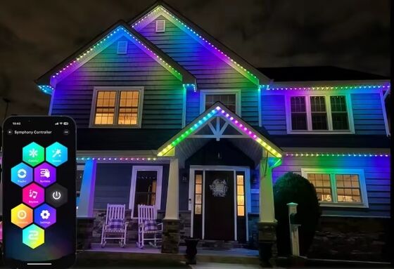 RGB Point Led Pixel Light Track Illuminazione esterno Luci del tetto Decorazione