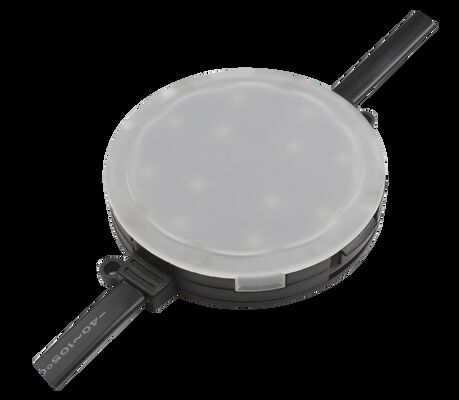 80mm RGBW DC24V Pixel Point Light DMX512 IP67 Impermeabile Angolo del fascio 120° Resistente ai raggi UV