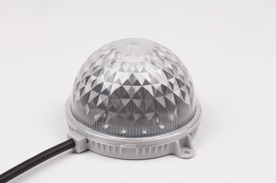 IP67 Waterproof 104mm DC24V RGB LED Point Light Flexible PC Material Lighting