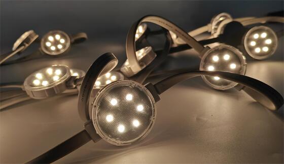 Luce LED puntiforme impermeabile IP67 da 50 mm con lente ottica ideale per la decorazione di ingressi di edifici e per aumentare il traffico nei negozi al dettaglio