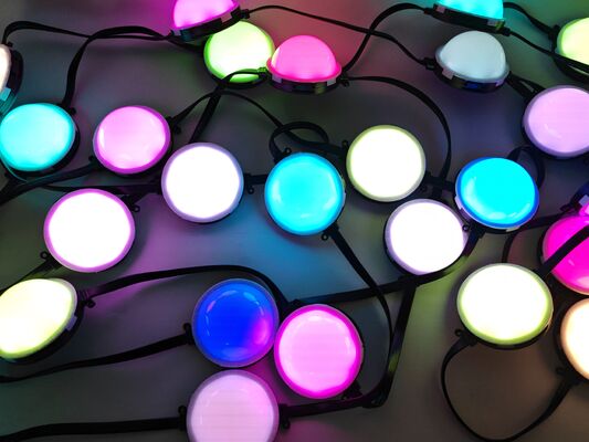 Lampada LED a punta impermeabile da 80 mm. IP67, colori RGBY, alloggiamento per PC per l'illuminazione esterna.