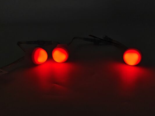 Lampada LED a punta impermeabile da 80 mm. IP67, colori RGBY, alloggiamento per PC per l'illuminazione esterna.