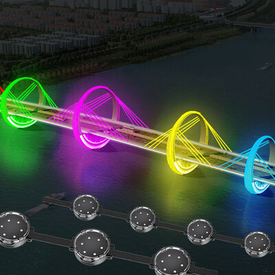 Luce puntiforme LED RGBW da 40 mm IP67 impermeabile DC24V SMD3535 Pixel Lamp per illuminazione di facciate di edifici