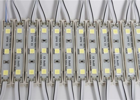 5054 segno impermeabile della pubblicità di luminosità 12V 3led IP65 LED del modulo del LED alto per la scatola leggera