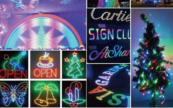il pixel Rgb programmabile del fagiolo 1903 12mm Rgb di miracolo di 12mm ha condotto le luci di Natale la luce principale Rgb del pixel che di Ws2811 1903 ha condotto i moduli